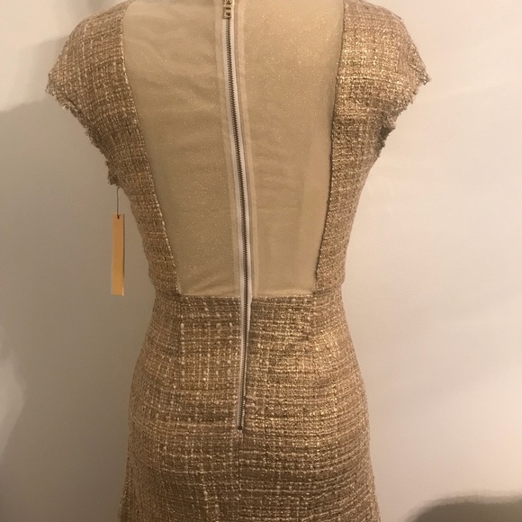 Alice + Olivia Gold Mini Dress - Picture 6 of 8